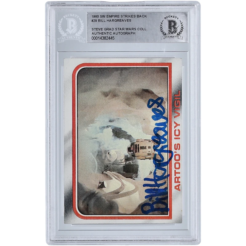 Bill Hargreaves Star Wars Autographed 1980 Topps #29 BAS Authenticated Card