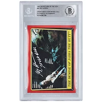 Jez Harris Star Wars Autographed 1983 Topps Return of the Jedi #46 BAS Authenticated Card with "Jabba Eyes" Inscription