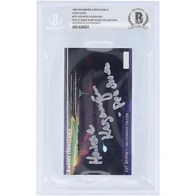 Howard Kazanjian Star Wars Autographed 1995 Topps Widevision #131 BAS Authenticated Card with "Producer" Inscription