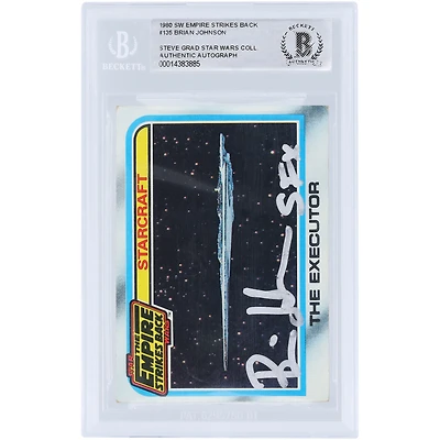 Brian Johnson Star Wars Autographed 1980 Topps The Empire Strikes Back #135 BAS Authenticated Card with "SFX" Inscription