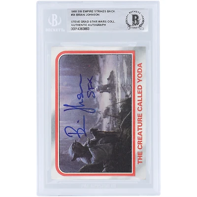 Brian Johnson Star Wars Autographed 1980 Topps The Empire Strikes Back #58 BAS Authenticated Card with "SFX" Inscription