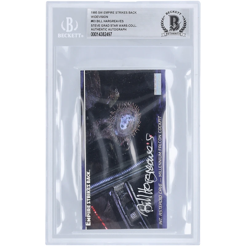 Bill Hargreaves Star Wars Autographed 1995 Topps Widevision #63 BAS Authenticated Card