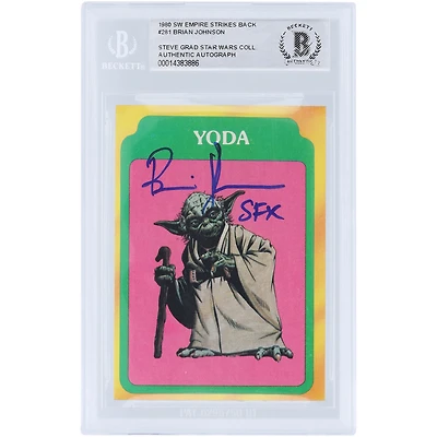 Brian Johnson Star Wars Autographed 1980 Topps The Empire Strikes Back #281 BAS Authenticated Card with "SFX" Inscription