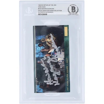 Howard Kazanjian Star Wars Autographed 1996 Topps Widevision #144 BAS Authenticated Card with "Producer" Inscription