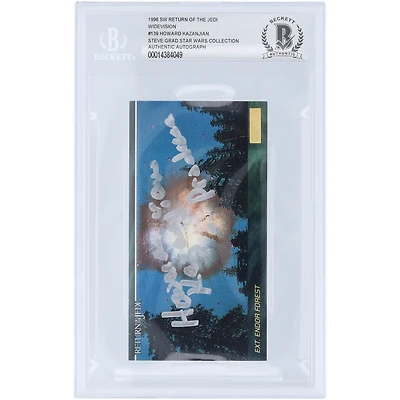 Howard Kazanjian Star Wars Autographed 1996 Topps Widevision #139 BAS Authenticated Card with "Producer" Inscription