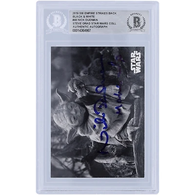 Nick Dudman Star Wars Autographed 2019 Topps #48 BAS Authenticated Card with "Make Up" Inscription