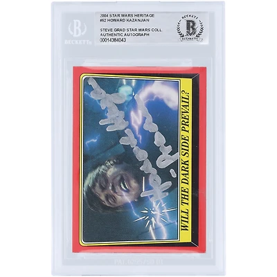 Howard Kazanjian Star Wars Autographed 2004 Topps #62 BAS Authenticated Card with "Producer" Inscription