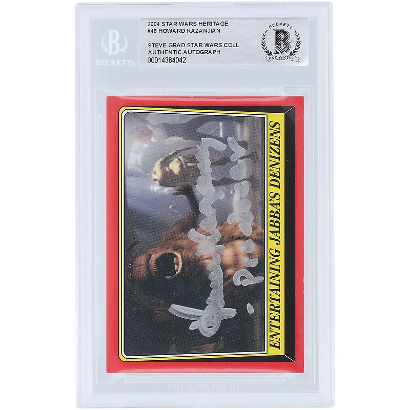 Howard Kazanjian Star Wars Autographed 2004 Topps #46 BAS Authenticated Card with "Producer" Inscription