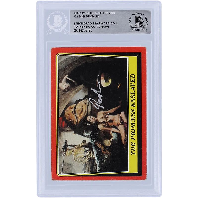 Bob Bromley Star Wars Autographed 1983 Topps Return of the Jedi #32 BAS Authenticated Card