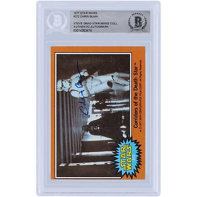 Chris Bunn Star Wars Autographed 1977 Topps Star Wars #272 BAS Authenticated Card