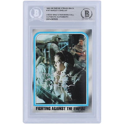 Harley Cokeliss Star Wars Autographed 1980 Topps The Empire Strikes Back #157 BAS Authenticated Card with "2nd Unit Director" Inscription