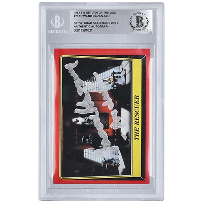 Howard Kazanjian Star Wars Autographed 1983 Topps Return of the Jedi #28 BAS Authenticated Card