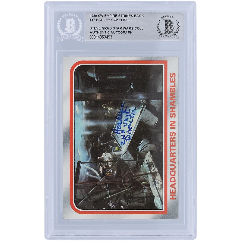 Harley Cokeliss Star Wars Autographed 1980 Topps The Empire Strikes Back #47 BAS Authenticated Card with "2nd Unit Director" Inscription