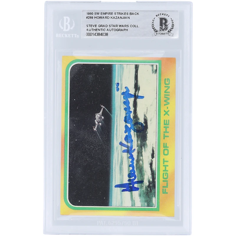 Howard Kazanjian Star Wars Autographed 1980 Topps The Empire Strikes Back #289 BAS Authenticated Card