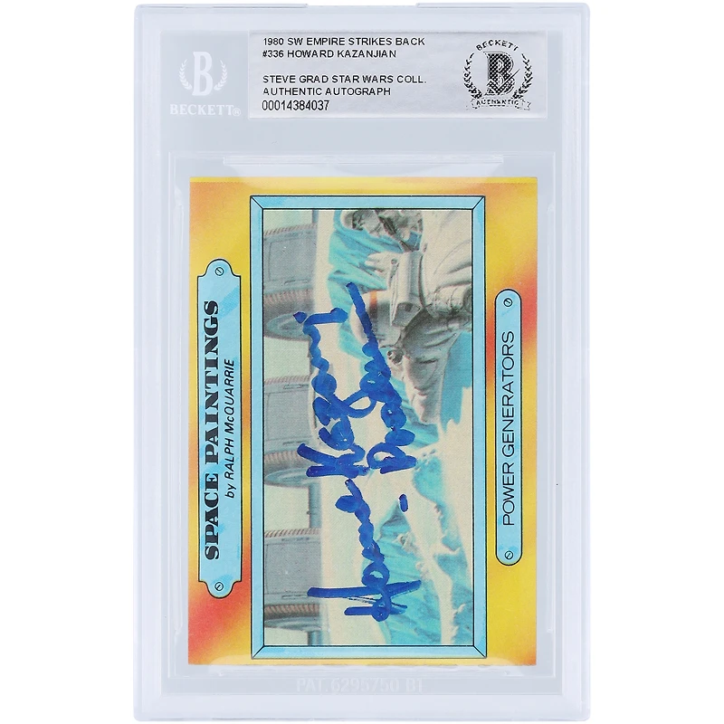 Howard Kazanjian Star Wars Autographed 1980 Topps The Empire Strikes Back #336 BAS Authenticated Card with "Producer" Inscription