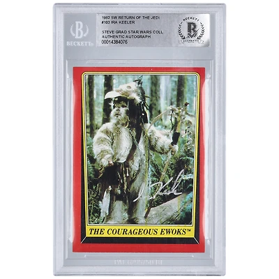 Ira Keeler Star Wars Autographed 1983 Topps Return of the Jedi #103 BAS Authenticated Card