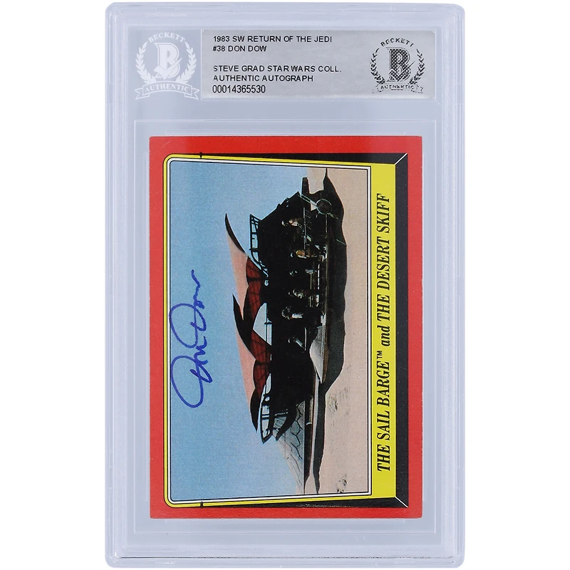 Don Dow Star Wars Autographed 1983 Topps Return of the Jedi #38 BAS Authenticated Card