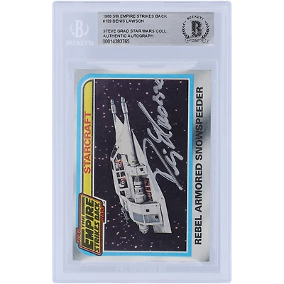 Denis Lawson Star Wars Autographed 1980 Topps The Empire Strikes Back #139 BAS Authenticated Card