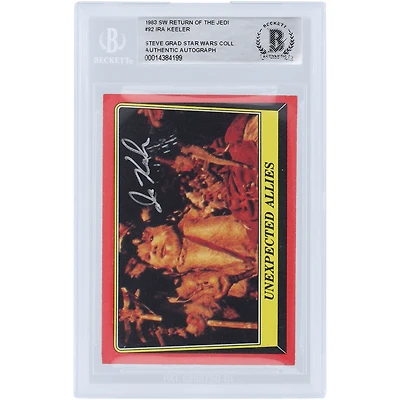Ira Keeler Star Wars Autographed 1983 Topps Return of the Jedi #92 BAS Authenticated Card