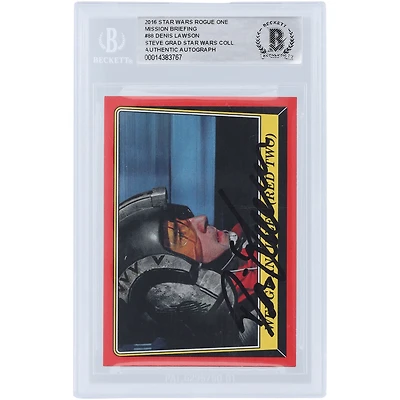 Denis Lawson Star Wars Autographed 2016 Topps #88 BAS Authenticated Card