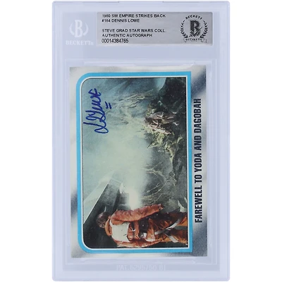 Dennis Lowe Star Wars Autographed 1980 Topps The Empire Strikes Back #184 BAS Authenticated Card