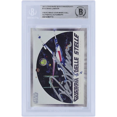 Denis Lawson Star Wars Autographed 2017 Topps #113 BAS Authenticated Card