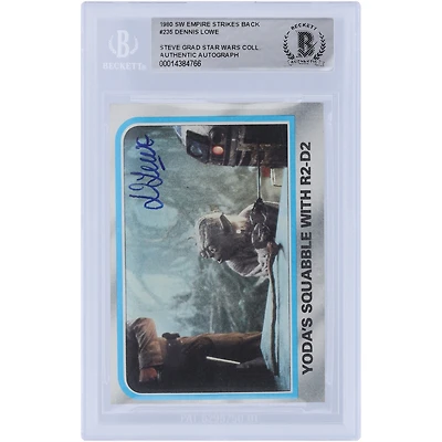 Dennis Lowe Star Wars Autographed 1980 Topps The Empire Strikes Back #235 BAS Authenticated Card