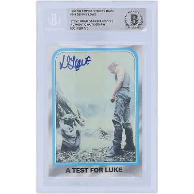 Dennis Lowe Star Wars Autographed 1980 Topps The Empire Strikes Back #244 BAS Authenticated Card