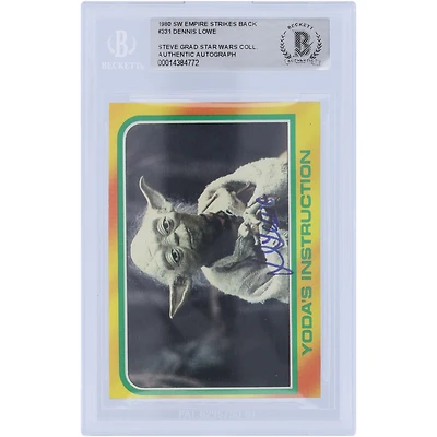 Dennis Lowe Star Wars Autographed 1980 Topps The Empire Strikes Back #331 BAS Authenticated Card