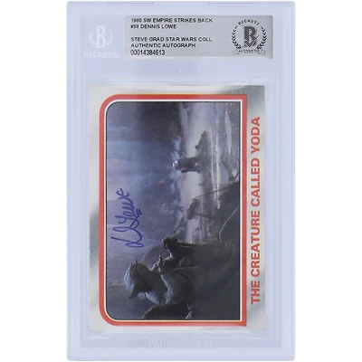 Dennis Lowe Star Wars Autographed 1980 Topps The Empire Strikes Back #58 BAS Authenticated Card
