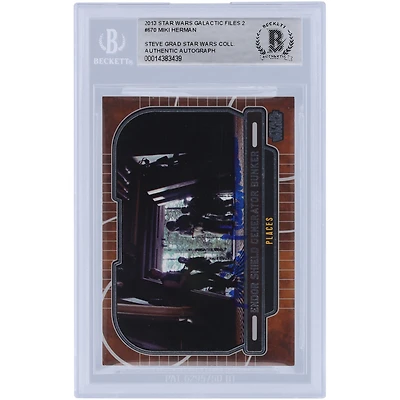 Miki Herman Star Wars Autographed 2013 Topps #670 BAS Authenticated Card