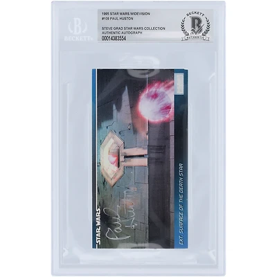 Paul Huston Autographed Topps Star Wars Widevision #109 BAS Authenticated Card
