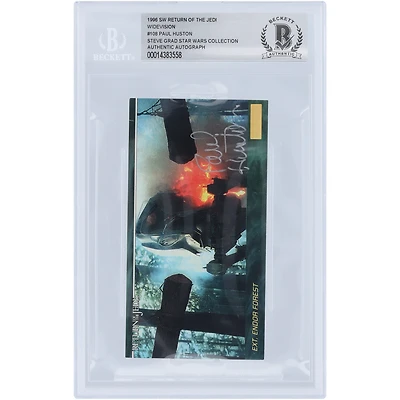 Paul Huston Autographed 1996 Topps Star Wars Widevision #108 BAS Authenticated Card