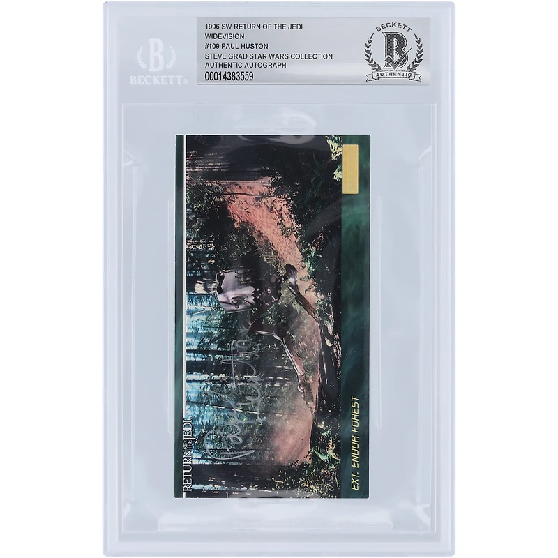 Paul Huston Autographed 1996 Topps Star Wars Widevision #109 BAS Authenticated Card