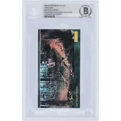 Paul Huston Autographed 1996 Topps Star Wars Widevision #109 BAS Authenticated Card