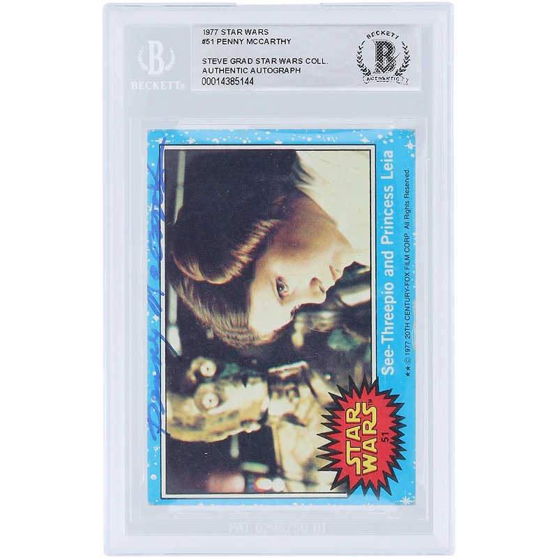 Penny McCarthy Autographed 1977 Topps Star Wars #51 BAS Authenticated Card