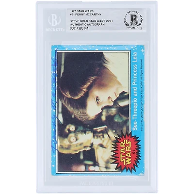 Penny McCarthy Autographed 1977 Topps Star Wars #51 BAS Authenticated Card