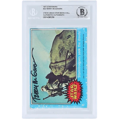 Terry McGovern Autographed 1977 Topps Star Wars #24 BAS Authenticated Card
