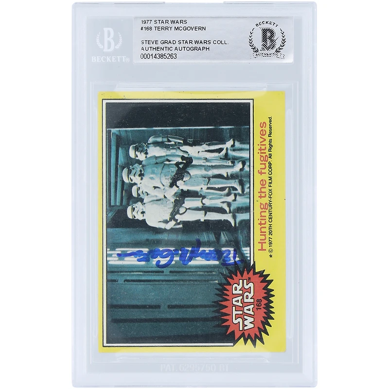 Terry McGovern Autographed 1977 Topps Star Wars #168 BAS Authenticated Card
