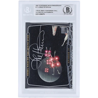 Lorne Peterson Star Wars Autographed 2007 Topps 30th Anniversary #17 BAS Authenticated Card