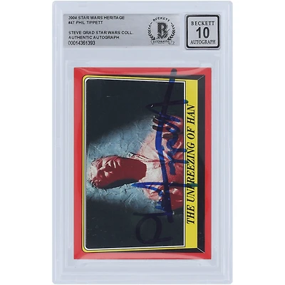 Phil Tippett Star Wars Autographed 2004 Topps Heritage #47 BAS Authenticated 10 Card