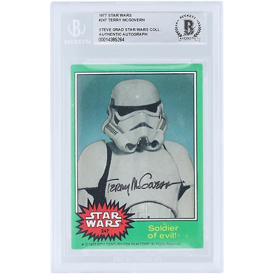 Terry McGovern Autographed 1977 Topps Star Wars #247 BAS Authenticated Card