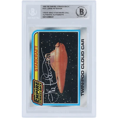 Lorne Peterson Star Wars Autographed 1980 Topps The Empire Strikes Back #137 BAS Authenticated Card