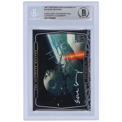 Ease Owyeung Star Wars Autographed 2007 Topps Star Wars #33 BAS Authenticated Card