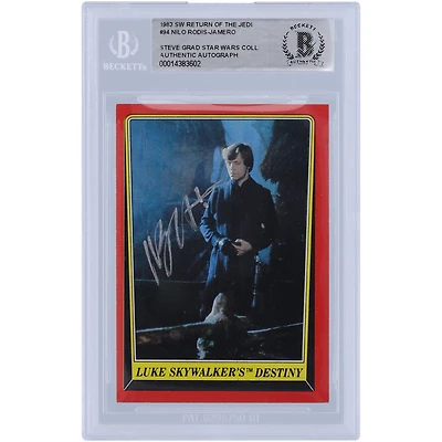 Nilo Rodis-Jamero Star Wars Autographed 1983 Topps #94 BAS Authenticated Card