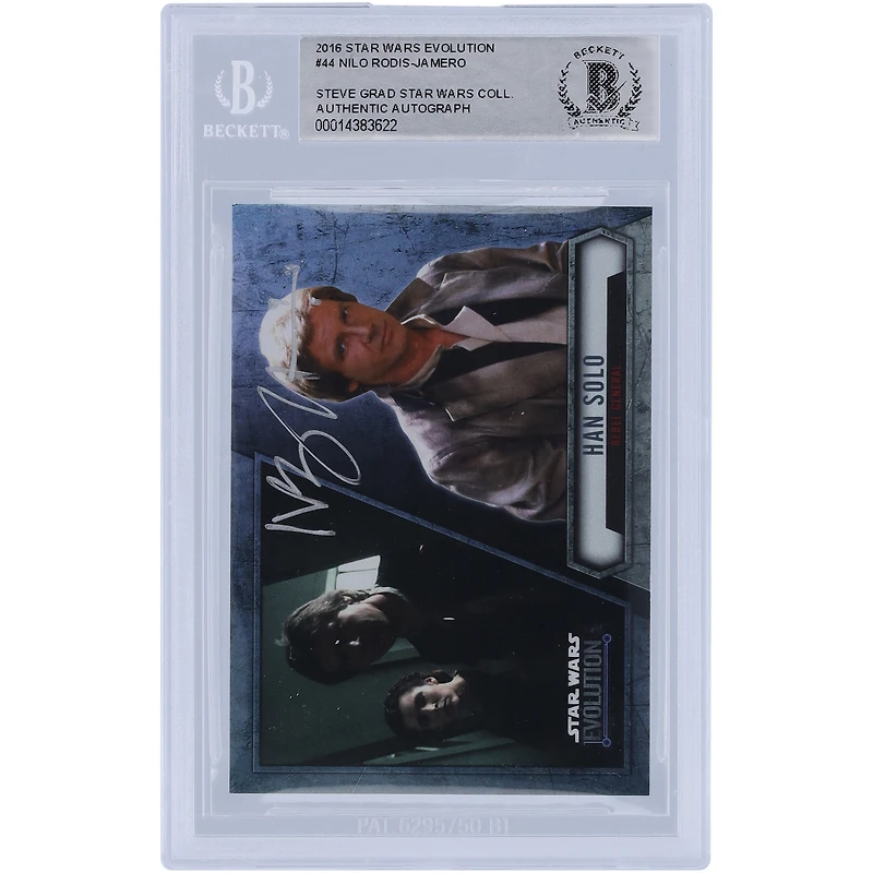 Nilo Rodis-Jamero Star Wars Autographed 2016 Topps #44 BAS Authenticated Card