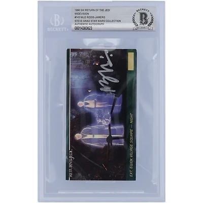 Nilo Rodis-Jamero Star Wars Autographed 1996 Topps Widevision #143 BAS Authenticated Card