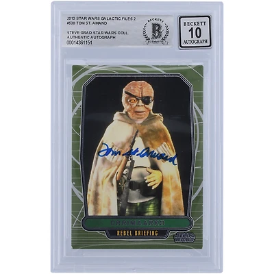 Tom St. Amand Star Wars Autographed 2013 Topps #530 BAS Authenticated 10 Card