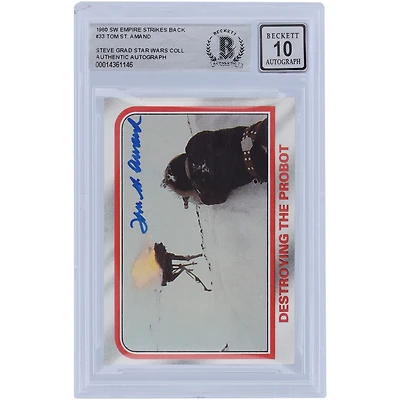 Tom St. Amand Star Wars Autographed 1980 Topps The Empire Strikes Back #33 BAS Authenticated 10 Card
