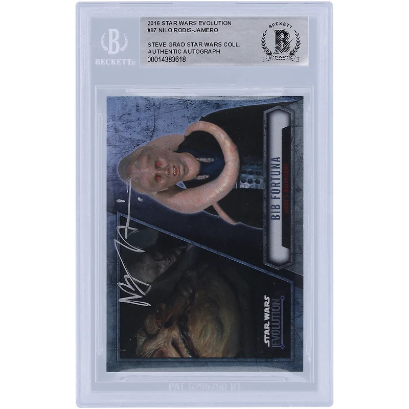 Nilo Rodis-Jamero Star Wars Autographed 2016 Topps #87 BAS Authenticated Card